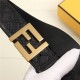 Fendi FF Leather Belt 38mm FF Buckle High