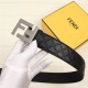 Fendi FF Leather Belt 38mm FF Buckle High