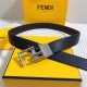 Fendi Leather Belt 34mm FF Buckle Togo High