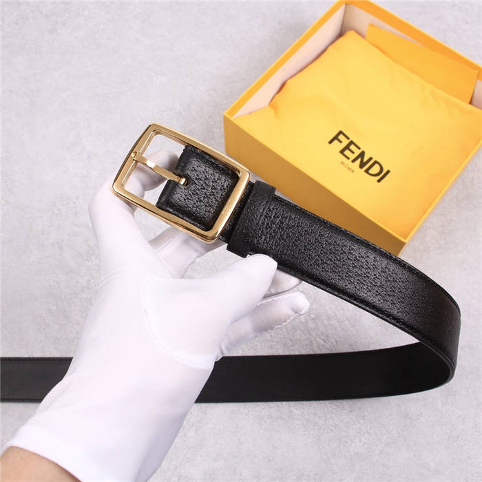 Fendi Leather Belt 35mm Pin Buckle High