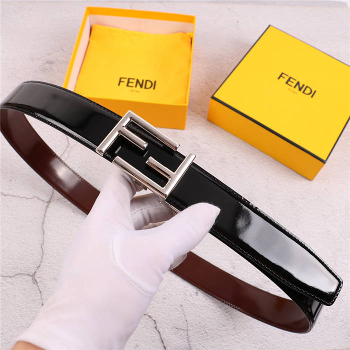 Fendi Shiny Reversible Belt 35mm FF Buckle High