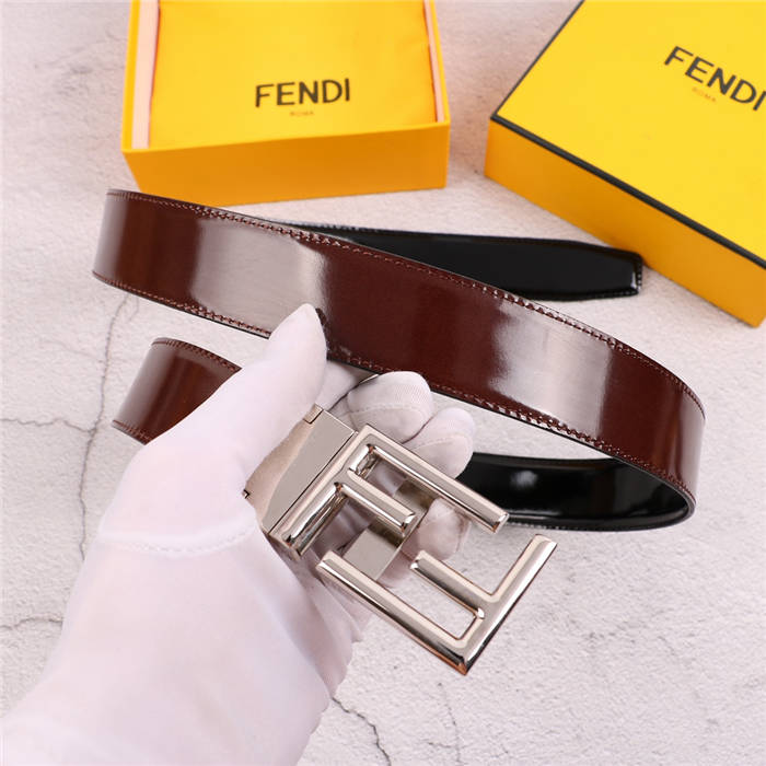 Fendi Shiny Reversible Belt 35mm FF Buckle High