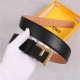 Fendi Leather Belt 38mm F Buckle High