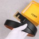 Fendi Leather Belt 38mm F Buckle High