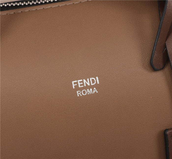 Fendi BY THE WAY MEDIUM Brown leather Boston bag