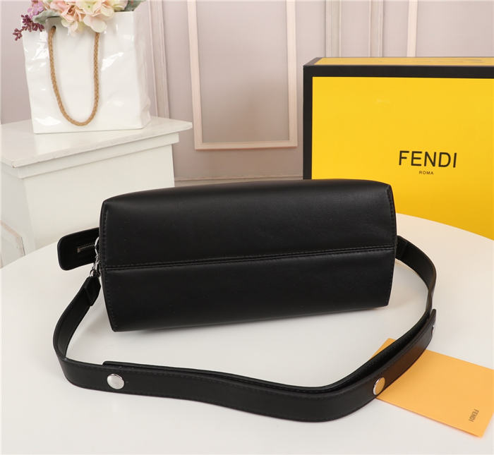 Fendi BY THE WAY MEDIUM Black leather Boston bag