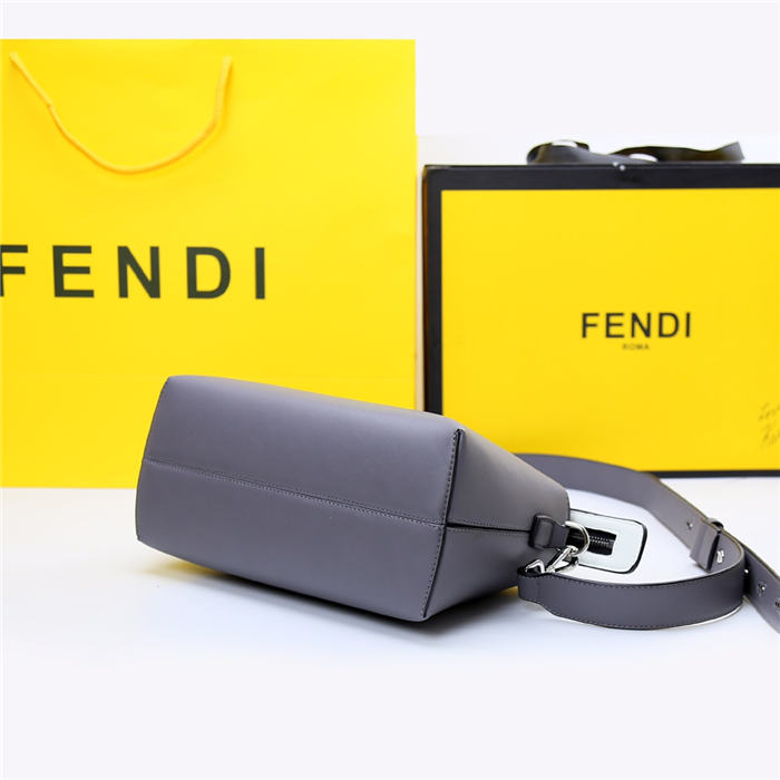 Fendi BY THE WAY MEDIUM Grey leather Boston bag