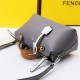 Fendi BY THE WAY MEDIUM Grey leather Boston bag