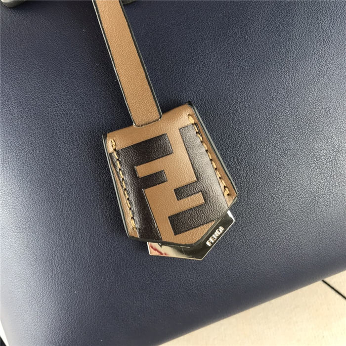 Fendi BY THE WAY MEDIUM Navy leather Boston bag