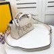 Fendi BY THE WAY MEDIUM White leather Boston bag