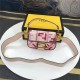 Fendi BAGUETTE Mini Canvas Bag Embroidered FF Mid