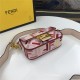 Fendi BAGUETTE Mini Canvas Bag Embroidered FF Mid