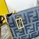 Fendi BAGUETTE Pouch Denim High