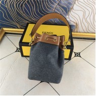 Fendi MON TRESOR bag Embroidery Grey