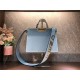 Fendi ICONIC PEEKABOO ISEEU Leather Bag Blue Mid