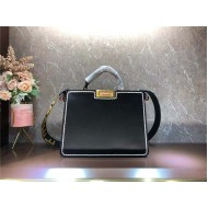 Fendi ICONIC PEEKABOO ISEEU Leather Bag Black Mid