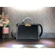 Fendi ICONIC PEEKABOO ISEEU Leather Bag Black Mid