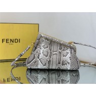 Fendi First Small python leather bag Natural High