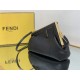 Fendi First Small python leather bag Black High