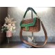 Fendi BAGUETTE Bag Interlace Brown Mid