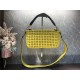 Fendi BAGUETTE Bag Interlace Yellow Mid