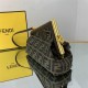 Fendi FIRST SMALL Fabric bag Coffee High