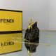 Nano Fendi First Charm Fabric Coffee High