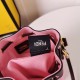 Fendi MON TRESOR Embroidery Canvas Bag Pink