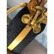 Fendi MON TRESOR Embroidery Canvas Bag Black