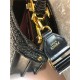 Fendi PEEKABOO ISEEU MEDIUM Woven straw bag Black Mid