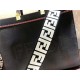 Fendi SUNSHINE MEDIUM Canvas Bag Black