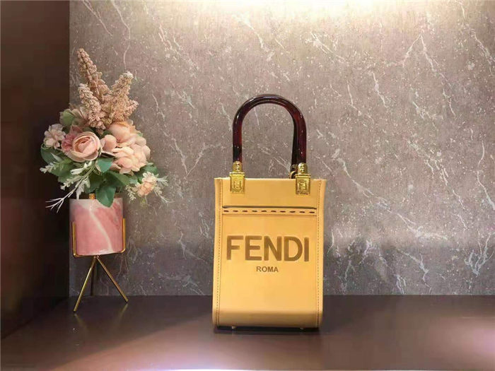 Fendi MINI SUNSHINE SHOPPER Yellow Mid