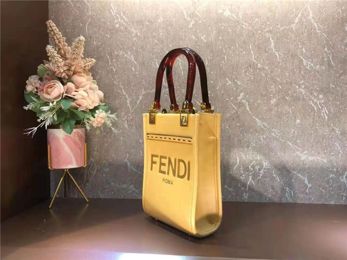 Fendi MINI SUNSHINE SHOPPER Yellow Mid