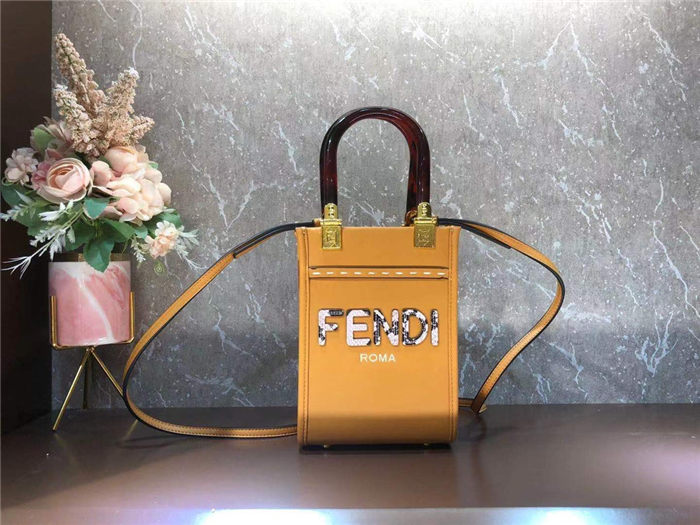 Fendi MINI SUNSHINE SHOPPER Orange Mid