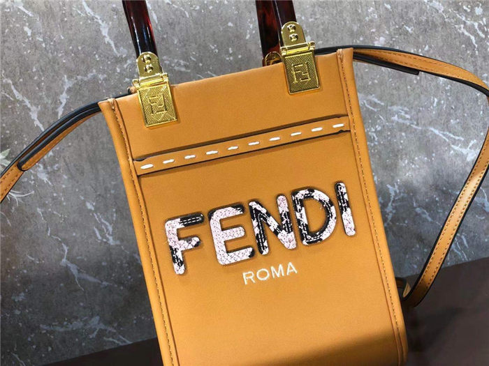 Fendi MINI SUNSHINE SHOPPER Orange Mid