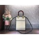 Fendi MINI-B SUNSHINE SHOPPER Straw Off-white Mid