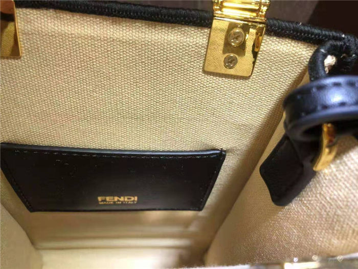 Fendi MINI-B SUNSHINE SHOPPER Straw Beige-II Mid