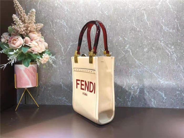 Fendi MINI-B SUNSHINE SHOPPER Beige Mid