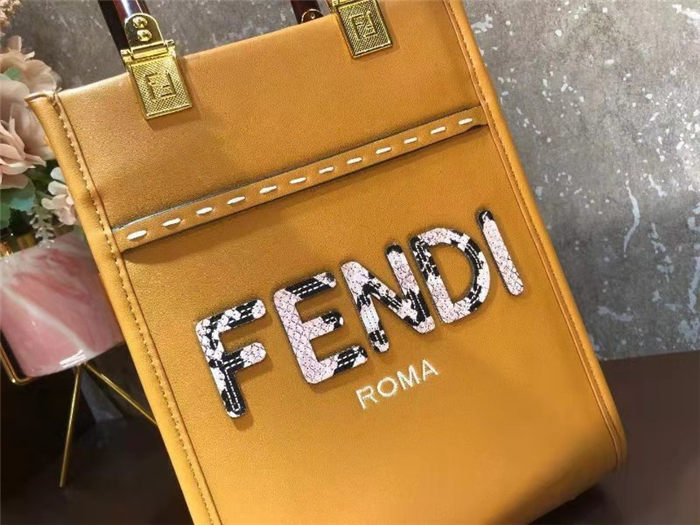 Fendi MINI-B SUNSHINE SHOPPER Orange Mid