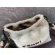 Fendi PACK SMALL POUCH Raffia Off-white Mid