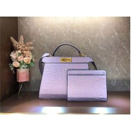 Fendi PEEKABOO ISEEU MEDIUM Embossed Lilac Mid