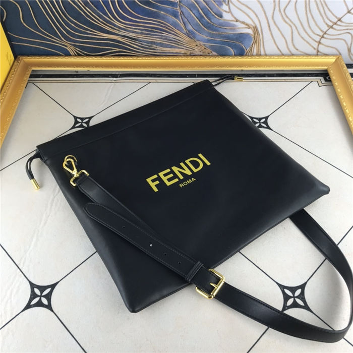 Fendi PACK MEDIUM POUCH Napa Black Mid