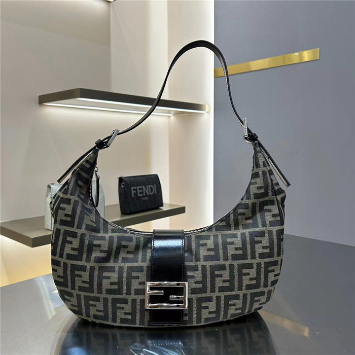 Fendi Half-Moon Handbag Large FF High