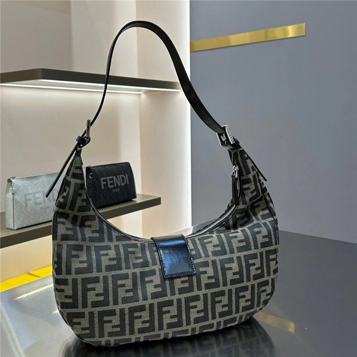 Fendi Half-Moon Handbag Large FF High