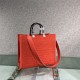 MEDIUM Fendi SUNSHINE Shopper FF Fabric Red High