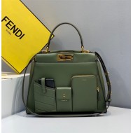 PEEKABOO Medium Pocket Bag Green High