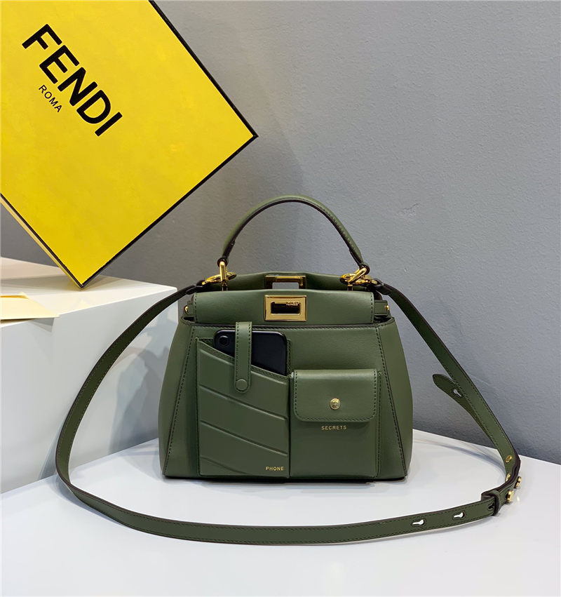 PEEKABOO Mini Pocket Bag Green High