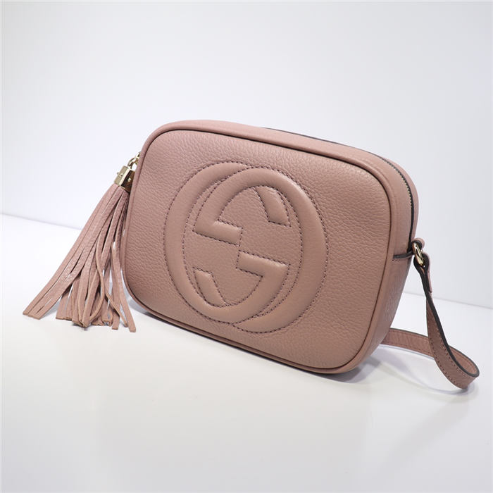 Gucci Soho Small Leather Disco Shoulder Bag 308364 Nude High