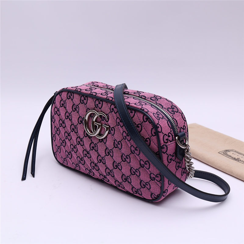 GG Marmont Multicolour small shoulder bag 447632 Pink High