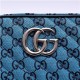 GG Marmont Multicolour small shoulder bag 447632 Blue High